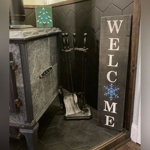 Snowflake Welcome Sign